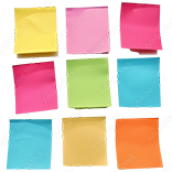 requirments graphic with post-its